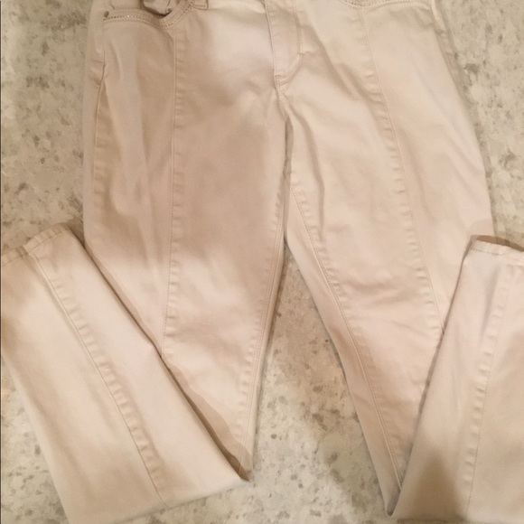 2 Pairs WHBM jeans “the Skinny“ size 6 Gray Cream - Picture 4 of 16